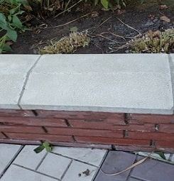 Парапет на забор из бетона
